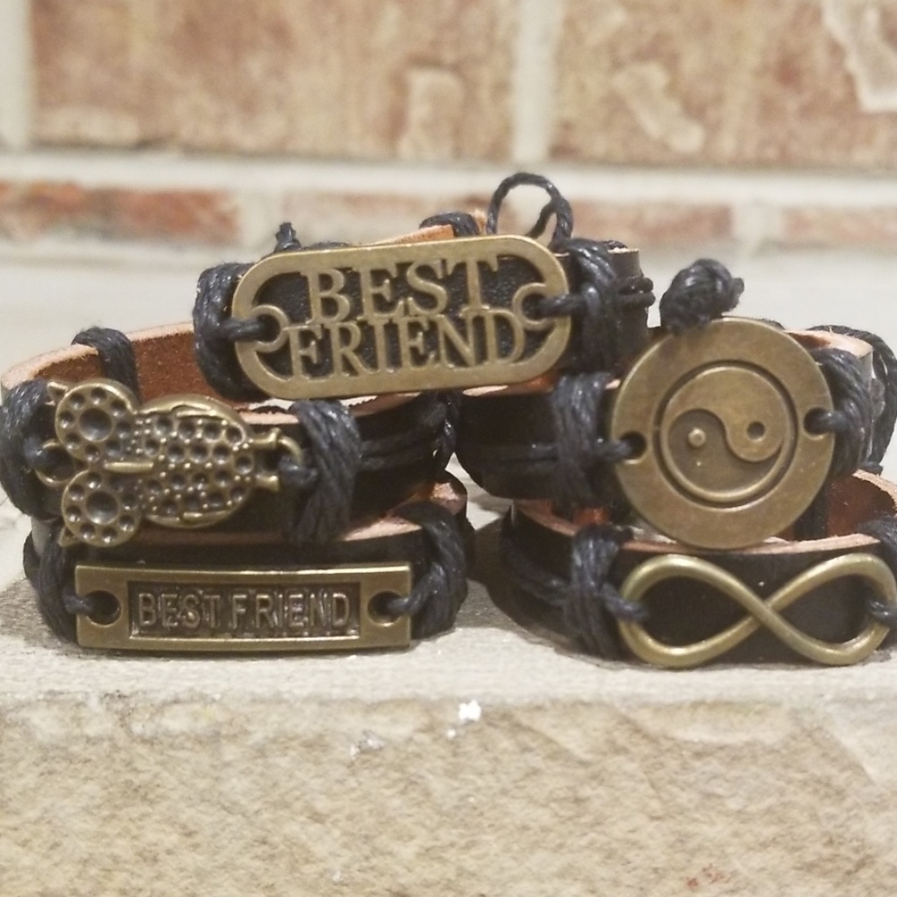 Black and Gold Plated Bracelets - Picture 6 of 8
